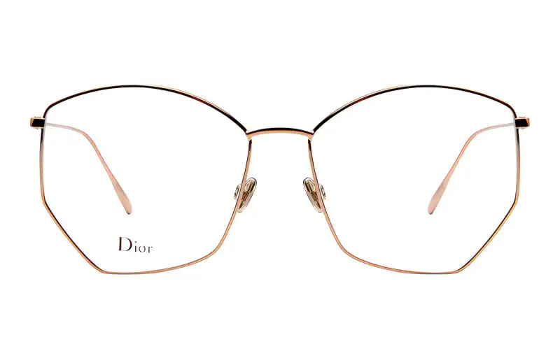 DIOR Prescription Glasses Women's Rose Gold