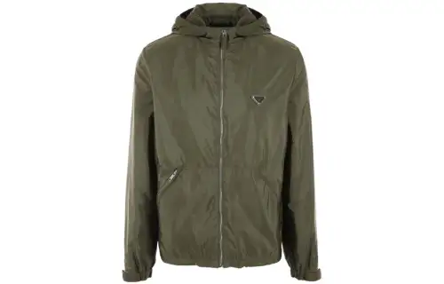 PRADA Re Nylon SS23 Jackets & Coats Men's Olive