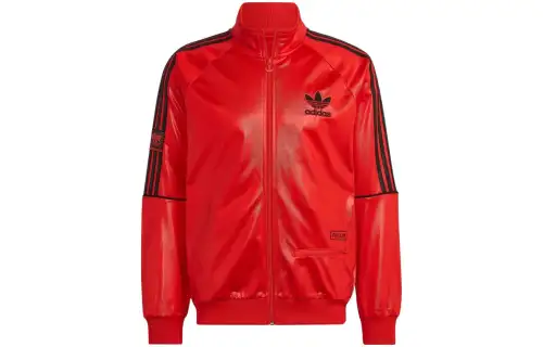 Adidas Originals CHILE20 Jackets Men's Red Stand Collar Moderate Pilot