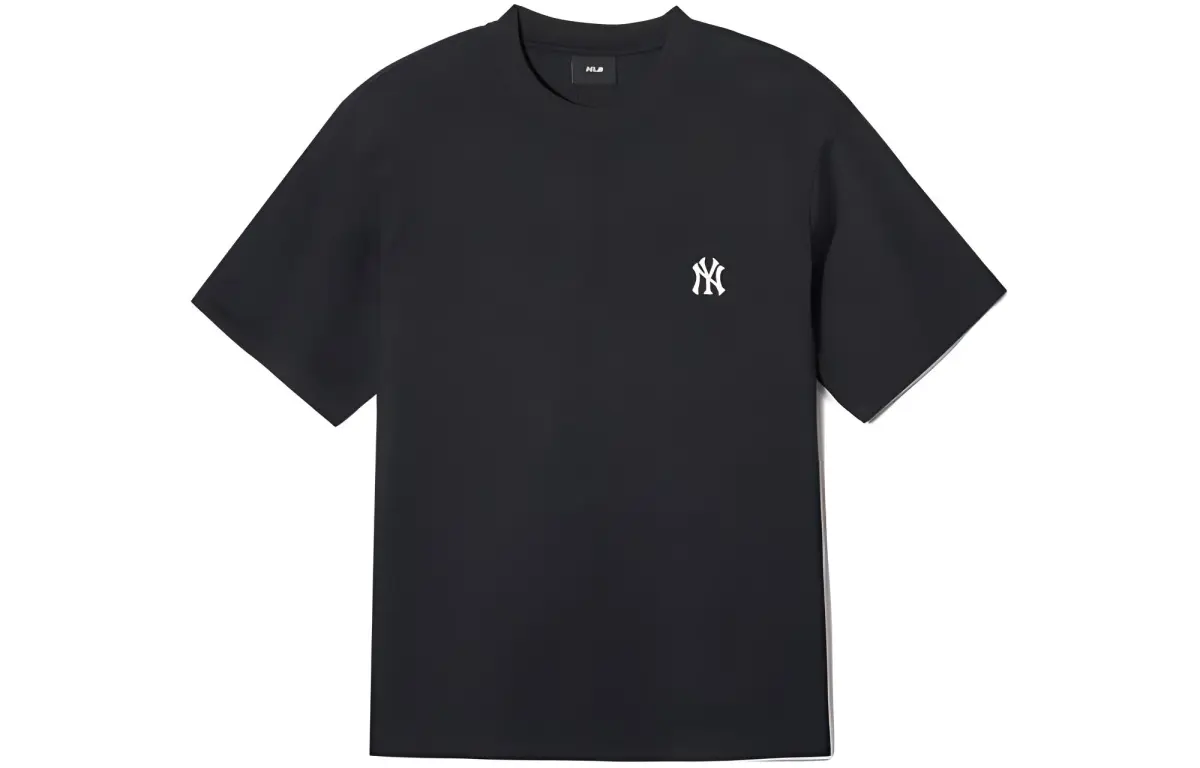 MLB New York Yankees T-Shirts Unisex Black Crew Neck Moderate Straight Fit