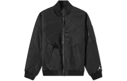 Jordan Jackets Men's Black Crew Neck Moderate Other