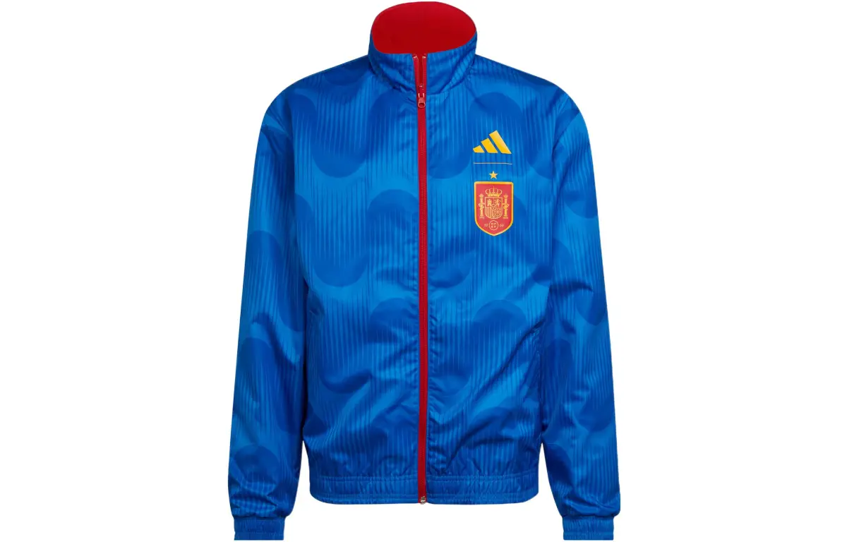 Adidas Jackets Men's Blue Red Stand Collar Moderate Other