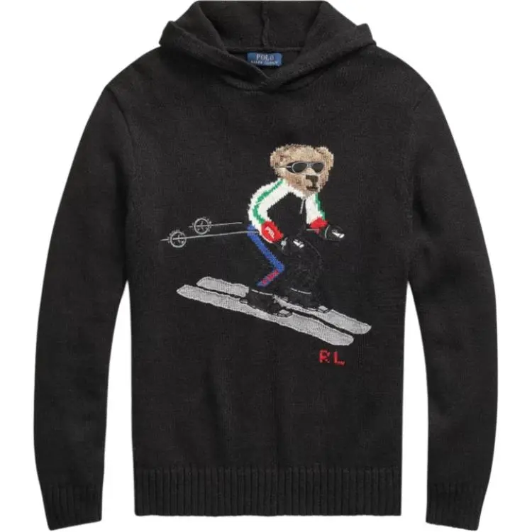 Polo Ralph Lauren Polo Bear FW23 Knitwear Standard Men's Black
