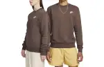 Nike Sweatshirts Unisex Brown Crew Neck Moderate Regular