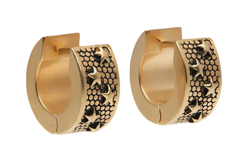 Maison Margiela stars-detailed hoop earrings