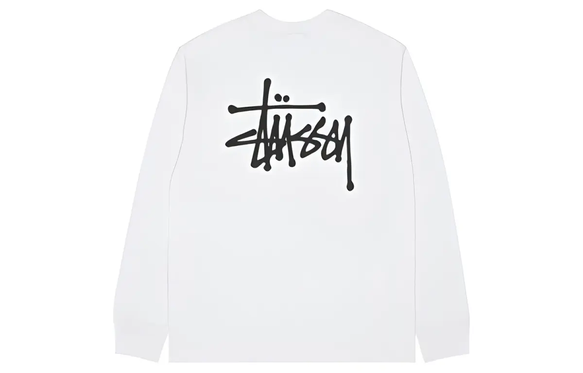 Stussy Basic Stussy Pigment Dyed L/S T shirt
