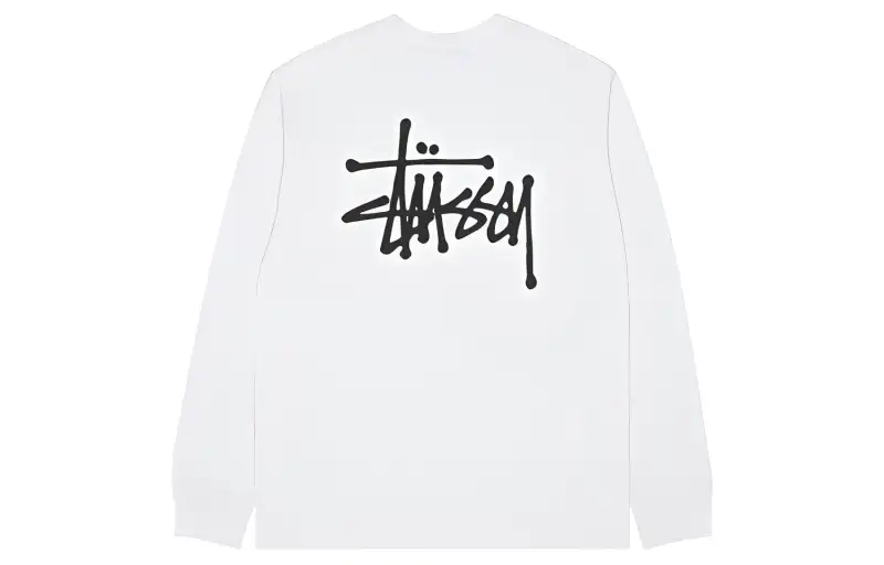 Stussy Basic Stussy Pigment Dyed L/S T shirt