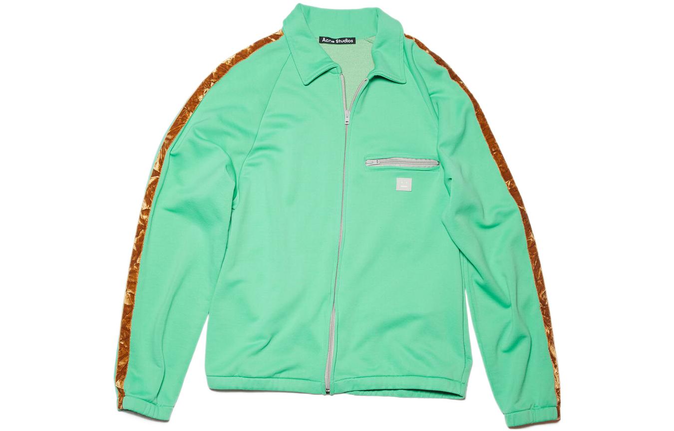 Толстовка Acne Studios Face Jacket (зеленая)