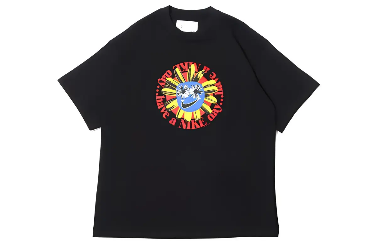 Nike Drop Shoulder Sleeve T-Shirt Men's Black