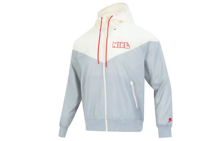 Nike Jackets Men's Light Gray Hooded Moderate Other