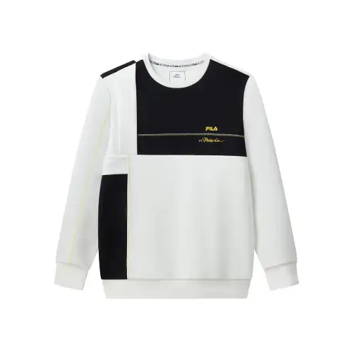 FILA Sweatshirts Men's White WI Crew Neck Moderate