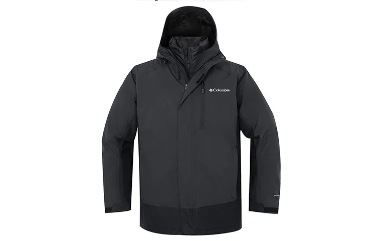 Columbia Jackets Men's Black Hooded Moderate Other