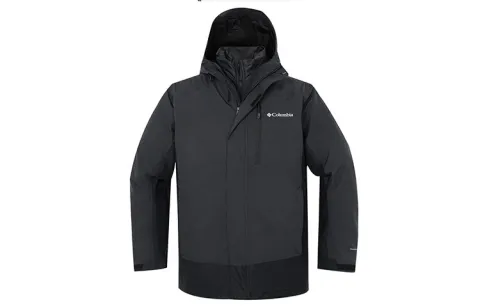 Columbia Jackets Men's Black Hooded Moderate Other