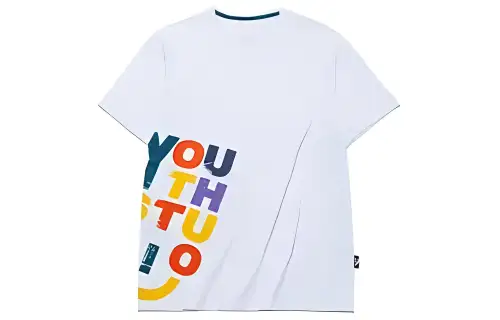 ANTA Life Collection T Shirts Men's White Crew Neck Moderate