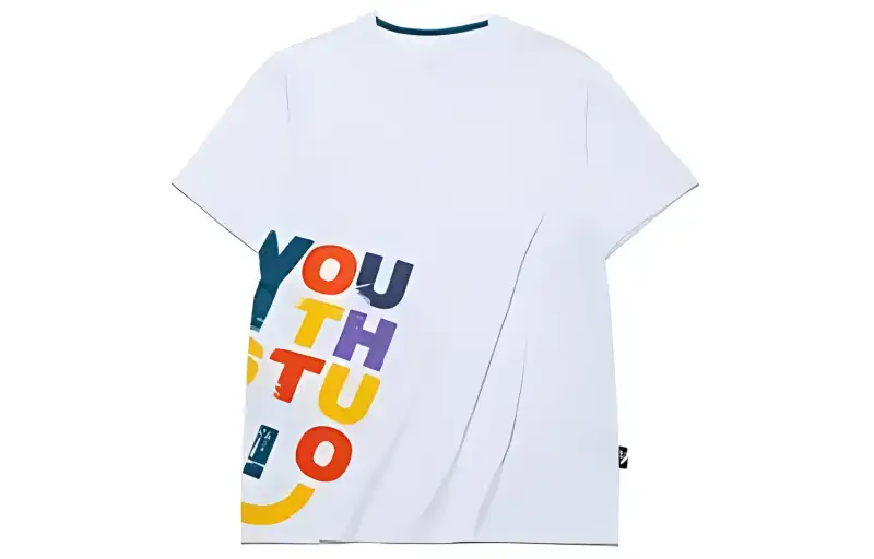 ANTA Life Collection T Shirts Men's White Crew Neck Moderate