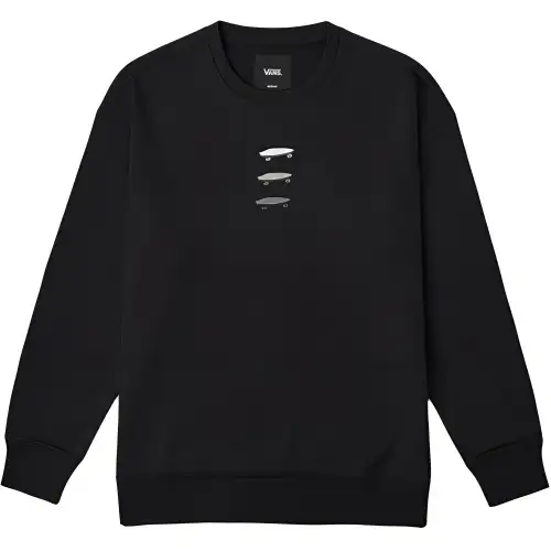 Vans Sweatshirts Unisex Black Crew Neck Moderate Regular