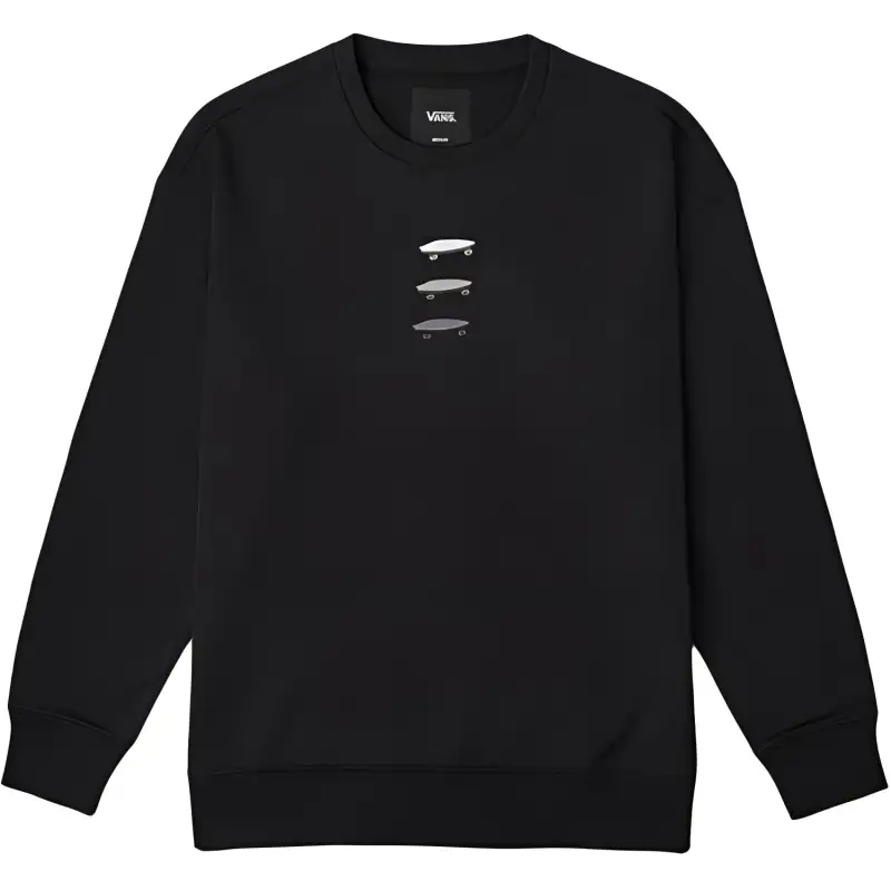 Vans Sweatshirts Unisex Black Crew Neck Moderate Regular
