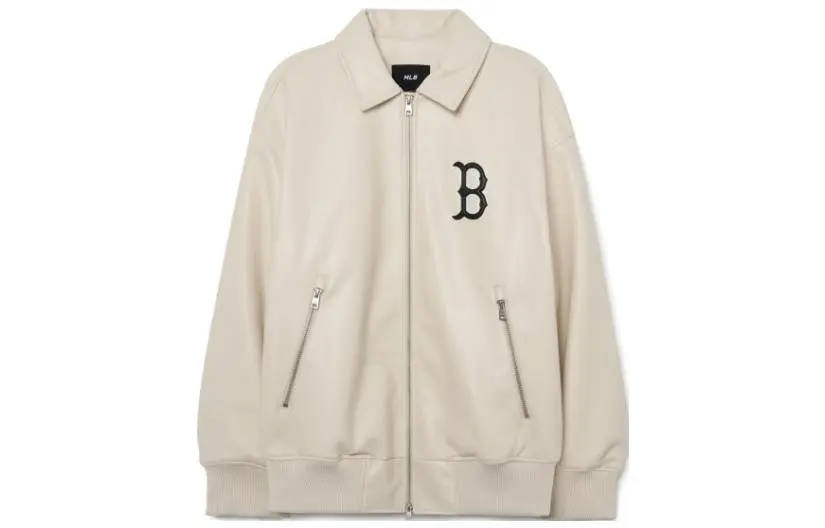 MLB Jackets Unisex Cream Crew Neck Moderate