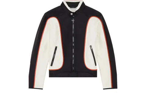 Diesel J-Blink colour-block biker jacket