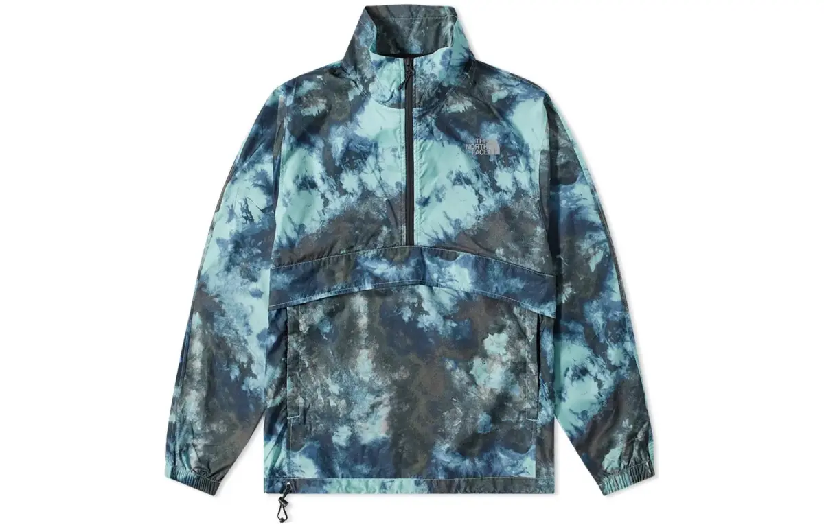 THE NORTH FACE Jackets Men's Blue Black Stand Collar Moderate Straight Fit