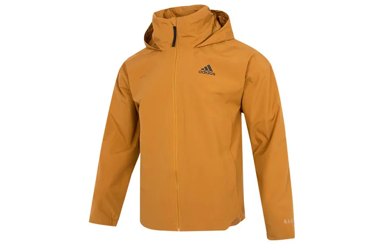 Adidas Jackets Men's Yellow Hooded Moderate Other