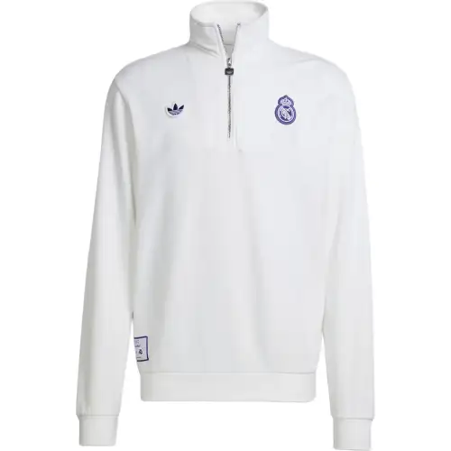 Adidas Originals Real Madrid Terrace Icons Half Zip Top