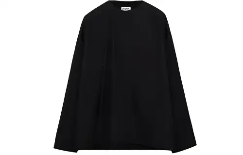 LOEWE Shirts Men's Black Crew Neck Moderate Other