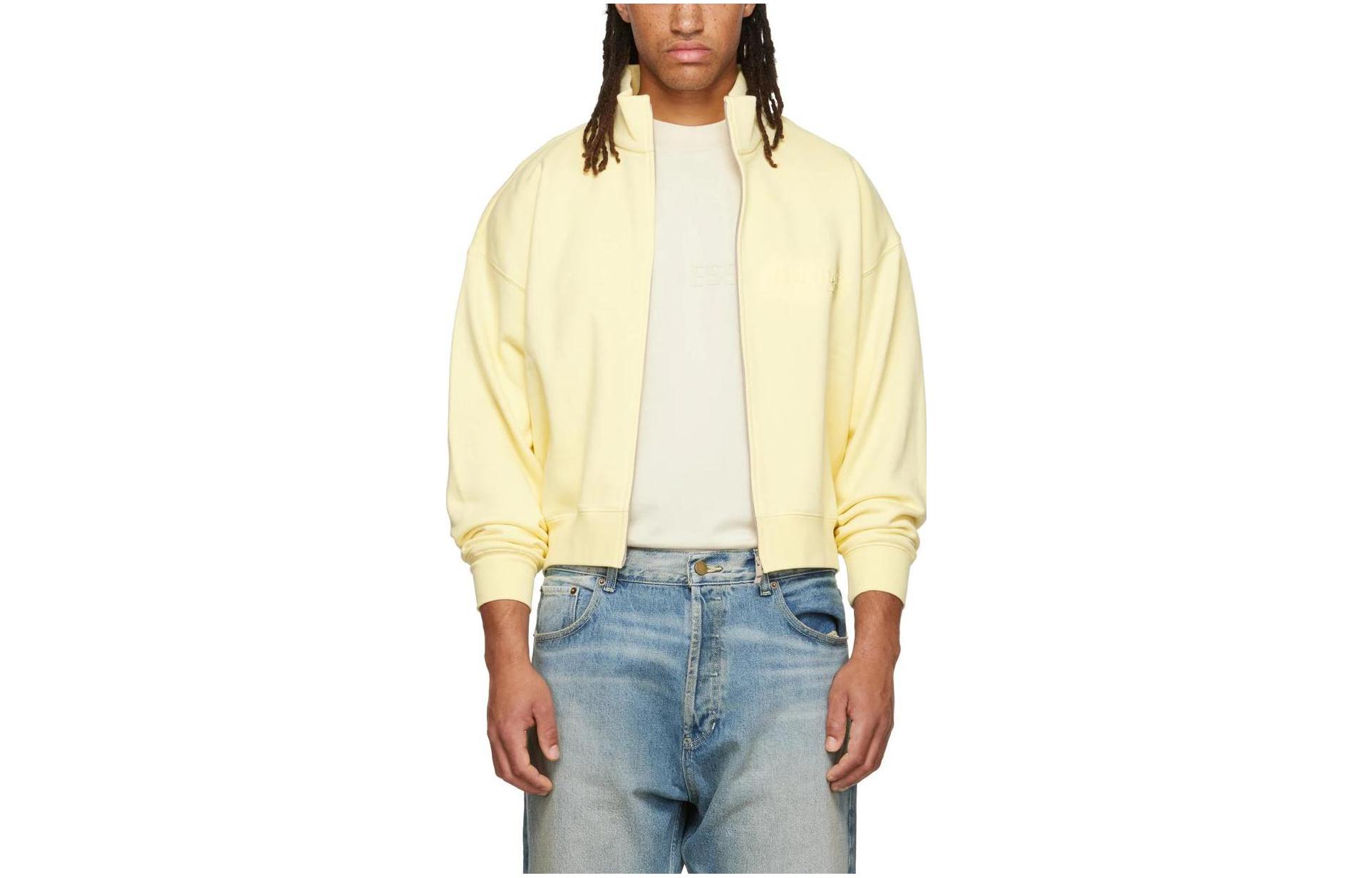 Мужская куртка Fear of God Essentials FW22 Yellow Full Zip Jacket (желтая)