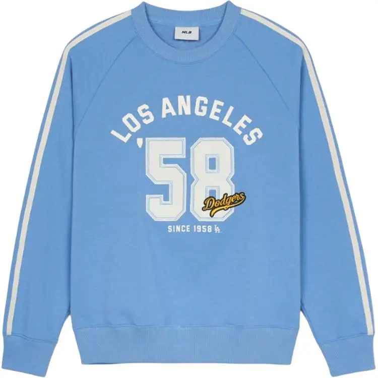 MLB Varsity Los Angeles Dodgers Sweatshirt Unisex Dark Sky Blue