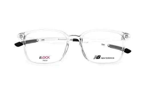 New Balance TR/Memory Plastic Rectangular Eyeglass Frames Unisex Transparent