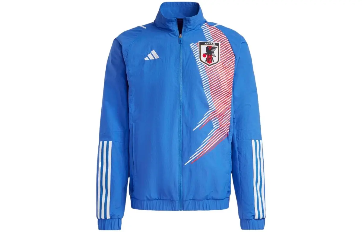 Adidas Jackets Men's Blue Stand Collar Moderate Other