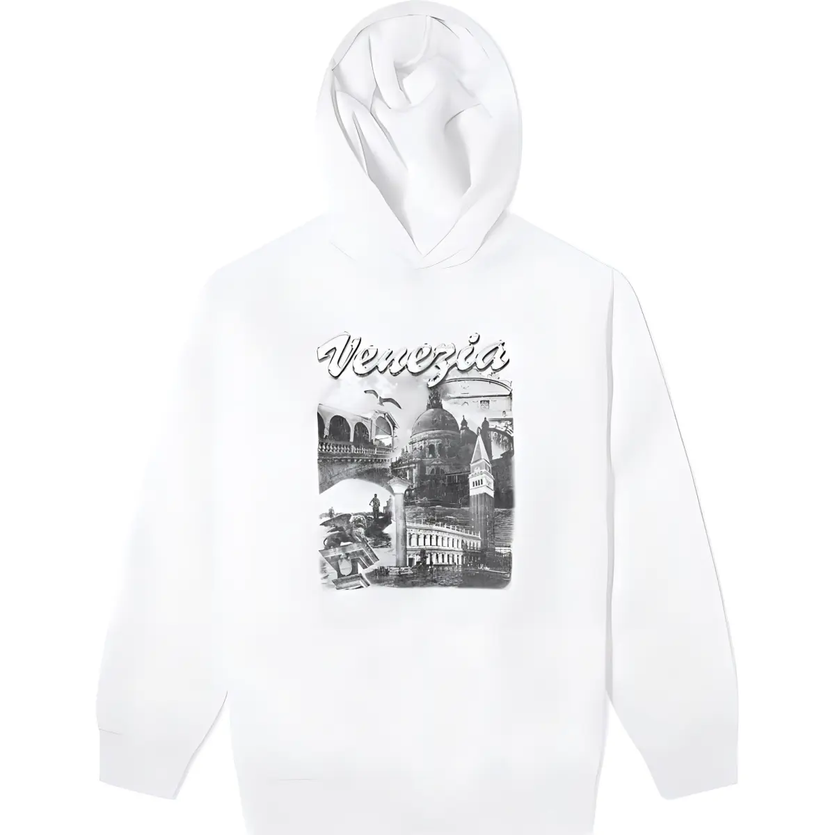 Balenciaga Venezia Print Oversized Hoodie
