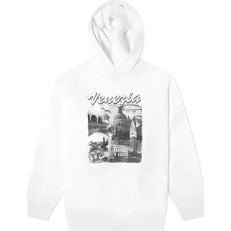 Balenciaga Venezia Print Oversized Hoodie