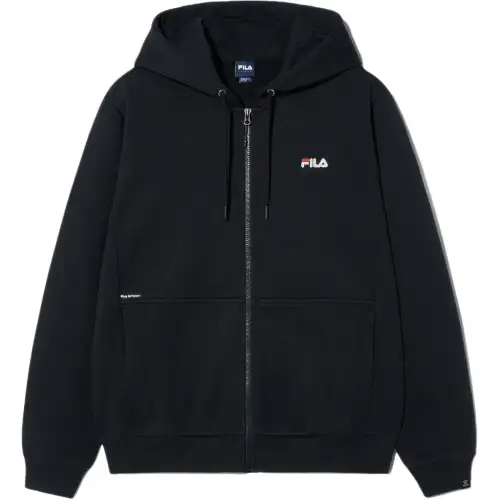 FILA Sweatshirts Unisex Black Hooded Moderate