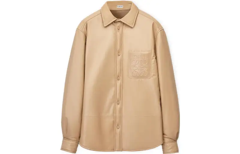 LOEWE Jackets Men's Khaki Lapel Moderate Other