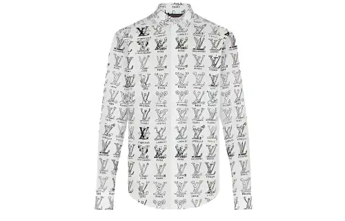 LOUIS VUITTON Pre Owned Logo print Cotton Shirt