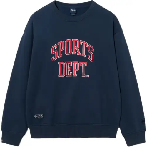 FILA Sweatshirts Unisex Blue Crew Neck Moderate