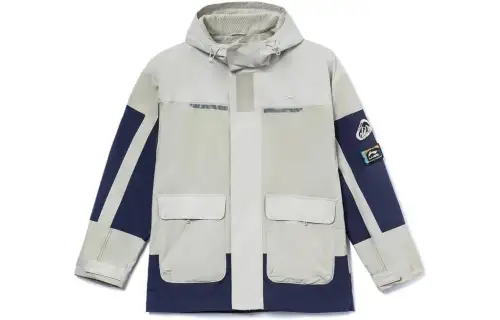 Li Ning Sports Fashion Collection Jackets Men's Beige Hooded Moderate Reversible