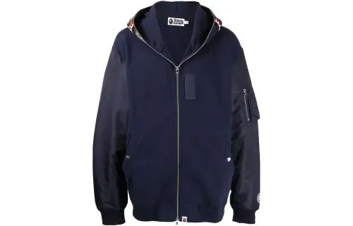 Bape Military Shark Relaxed Fit Full Zip Hoodie
