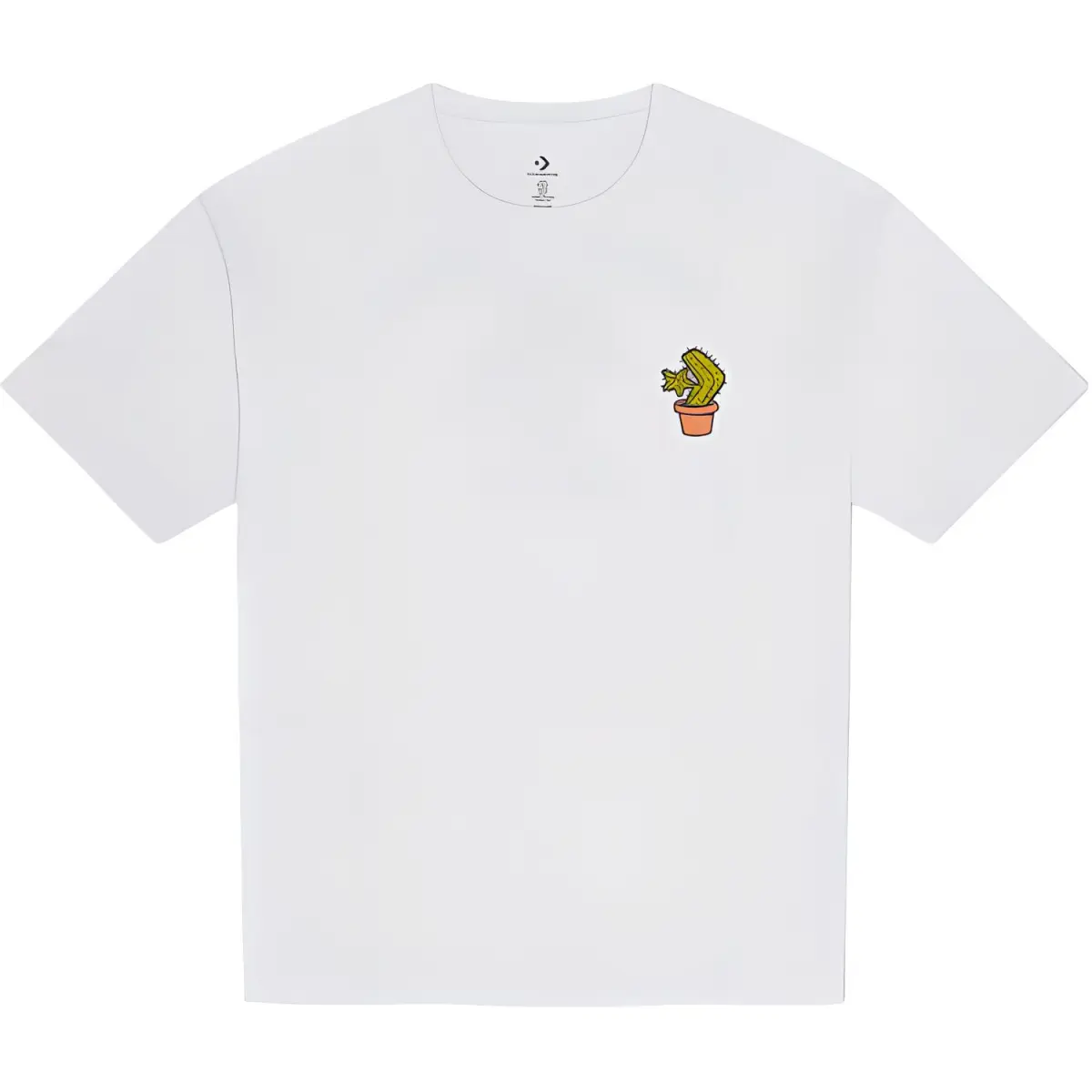 Converse T-Shirts Men's White Crew Neck Moderate