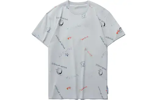 Li Ning Sports Fashion Collection T Shirt Men's Microcrystalline Gray