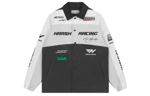 HARSH AND CRUEL Jackets Unisex Black Lapel Moderate Other
