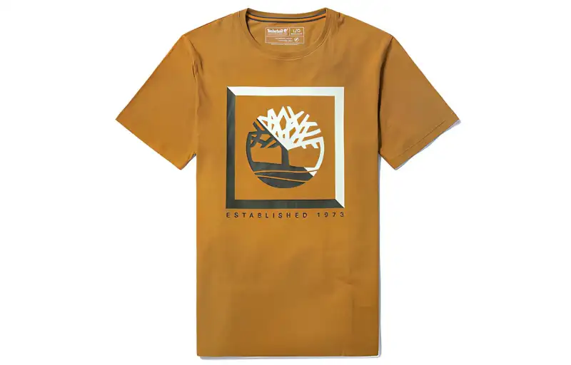 Timberland Men Outdoor Crew Neck T-Shirt Wheat