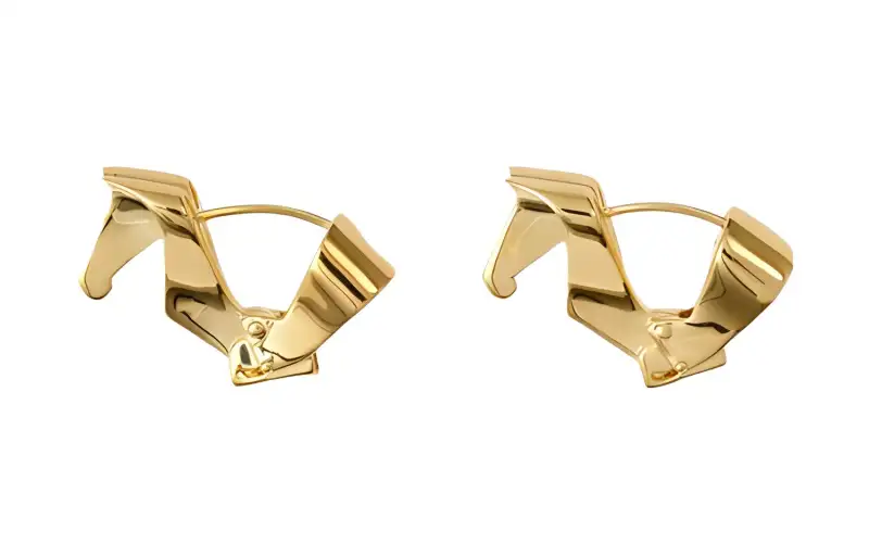 Horse hoop earrings