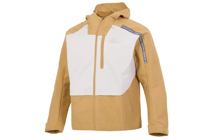 Adidas Jackets Men's Brown Yellow Hooded Moderate Other