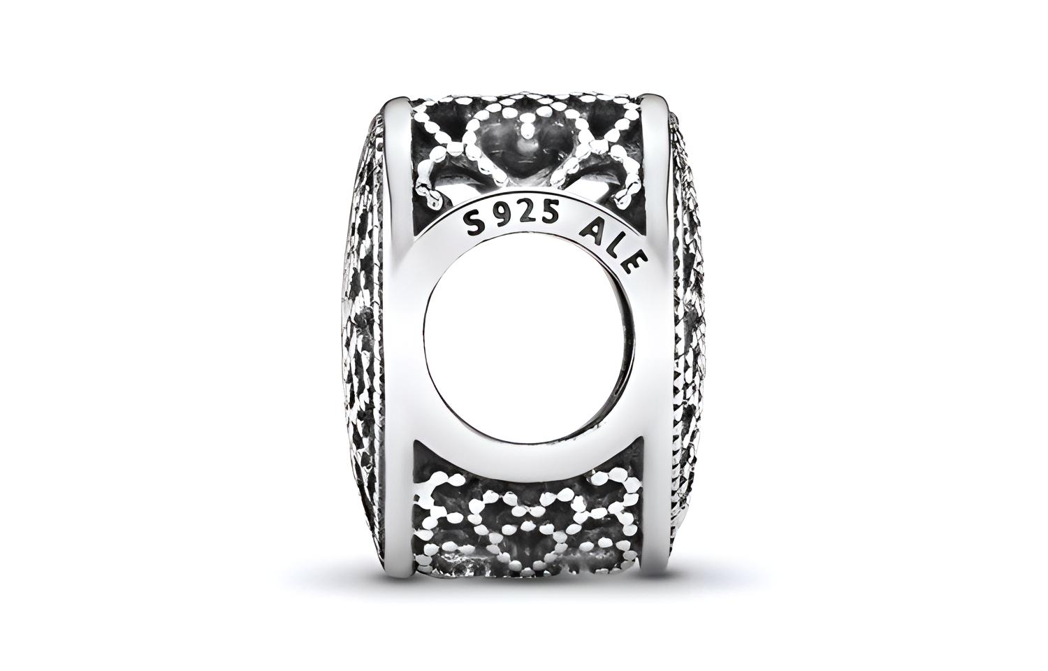 Шарм Pandora Openwork Heart (серебряный) — фото 3