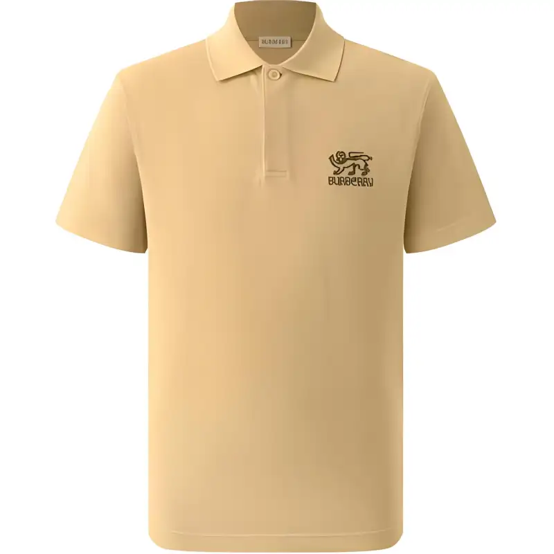 Burberry Logo Embroidered Short Sleeved Polo Shirt