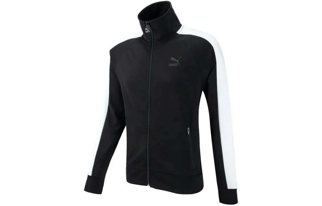 PUMA Jackets Men's Black Stand Collar Moderate Other