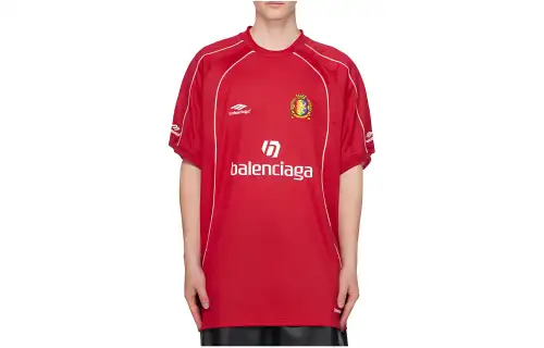Balenciaga T Shirt, Regular Fit Men's Red