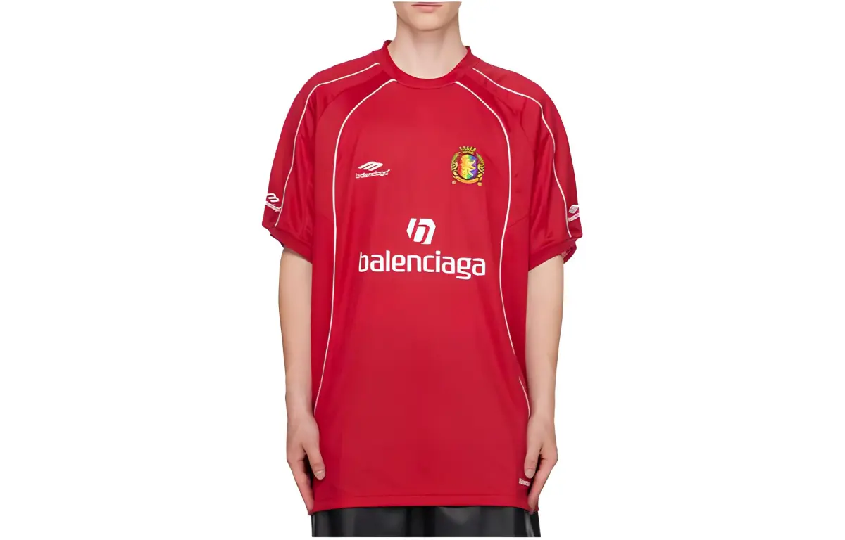 Balenciaga T Shirt, Regular Fit Men's Red